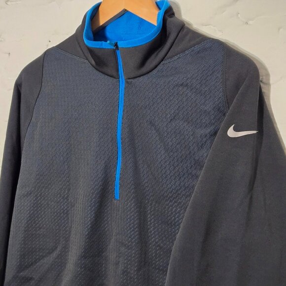 Nike Golf Other - Nike Golf Tour Performance Therma-FIT 1/4 Zip Pullover, Men's Medium Gray/Blue